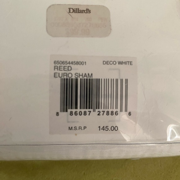 Ralph Lauren (2) white Euro Shams - Picture 4 of 6